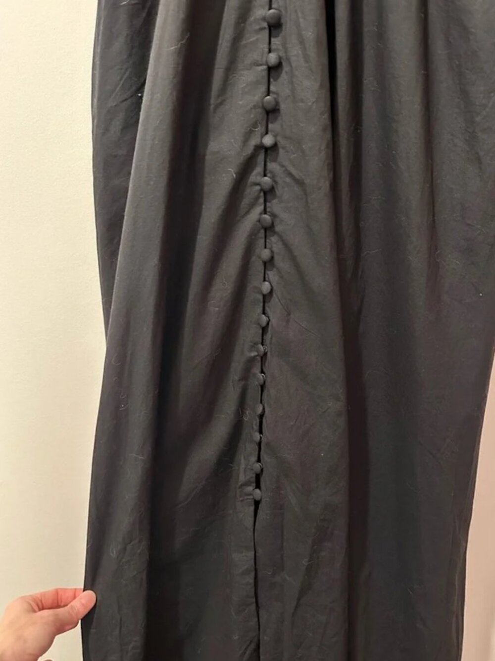 Anthropologie Katerina Black Button Front Dress 🖤 | Size M - Picture 8 of 11